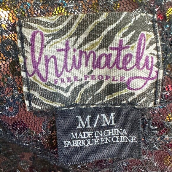 Free People Intimately Size M Multicolor Sequin Slip Dress Colorful Party - Picture 10 of 12